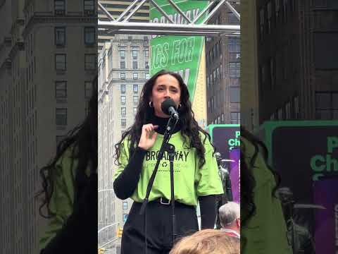 Broadway Celebrates Earth Day - Lissa deGuzman The Wizard and I Wicked - Times Square NYC - 4/20/24