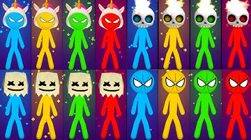 Stickman Party 1 2 3 4 Players - ALL MINIGAMES Gameplay Walkthrough ( android / ios )