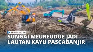 Download Lagu Sungai Meureudue Berubah Jadi Lautan Kayu Gelondongan Pascabanjir MP3