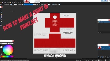 How I make shirts in paint.net | ROBLOX Tutorial