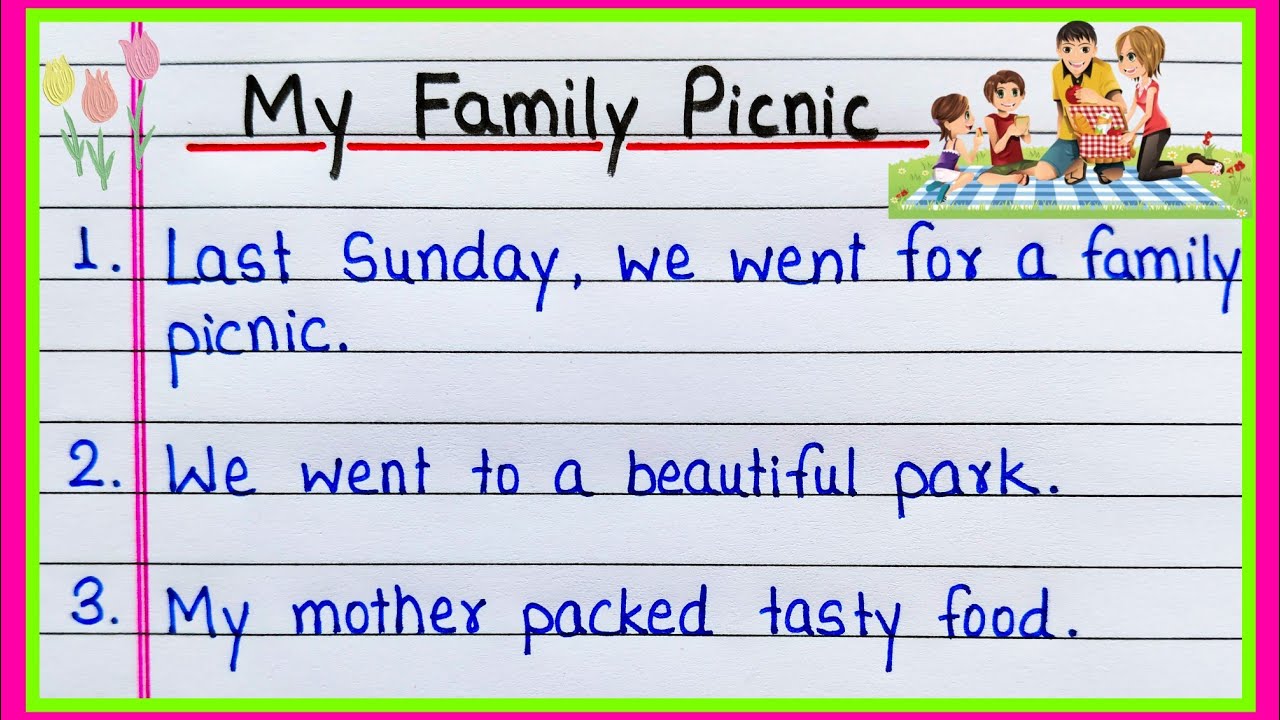 10 lines on My family picnic | Few lines on your family picnic | 10 ...