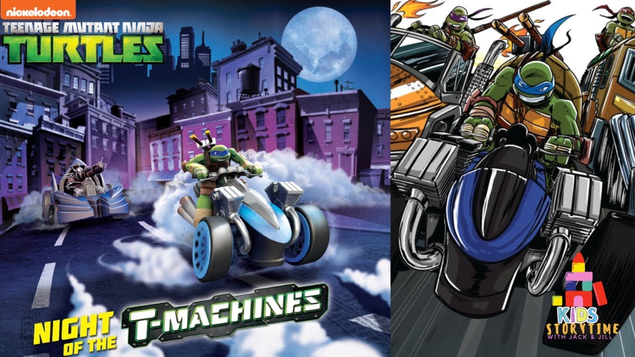 🐢💨 Kids Book Read Aloud: Nickelodeon Teenage Mutant Ninja Turtles : Night of the T-MACHINES