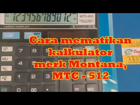 Video: 6 Cara Mematikan Kalkulator Biasa