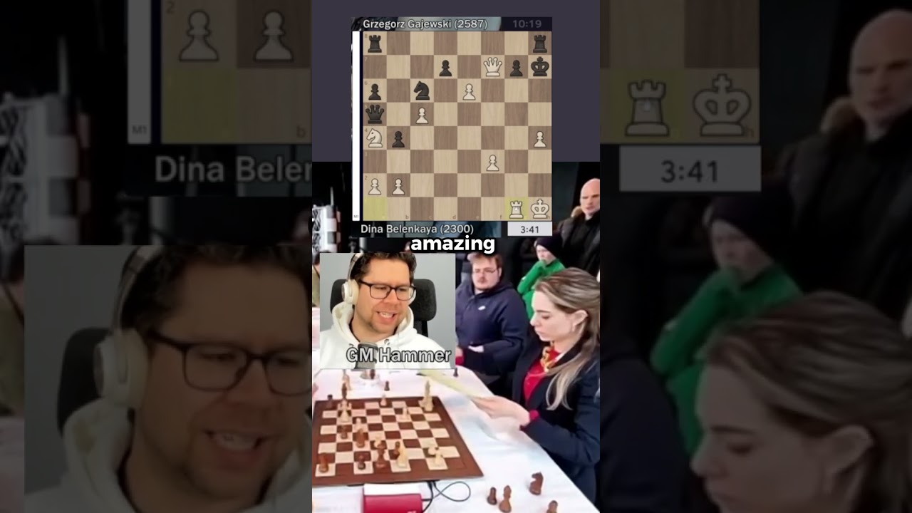 GM Danya Naroditsky VS WGM Dina Belenkaya 