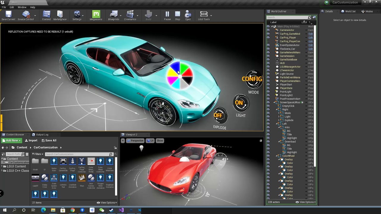 LGUI Sample Project -- Car Customization - YouTube