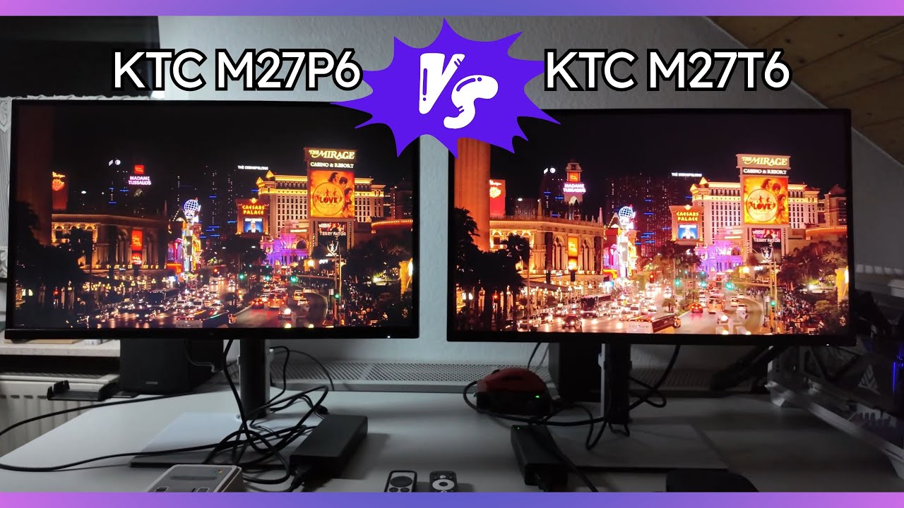 KTC M27P6 (4K IPS) vs KTC M27T6 (1440p VA)