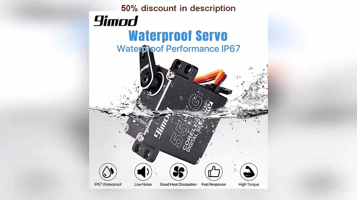#9imod 55kg Waterproof Servo IP67 180/270 Magnetic Sensor High Torque Coreless Digital Servo Full