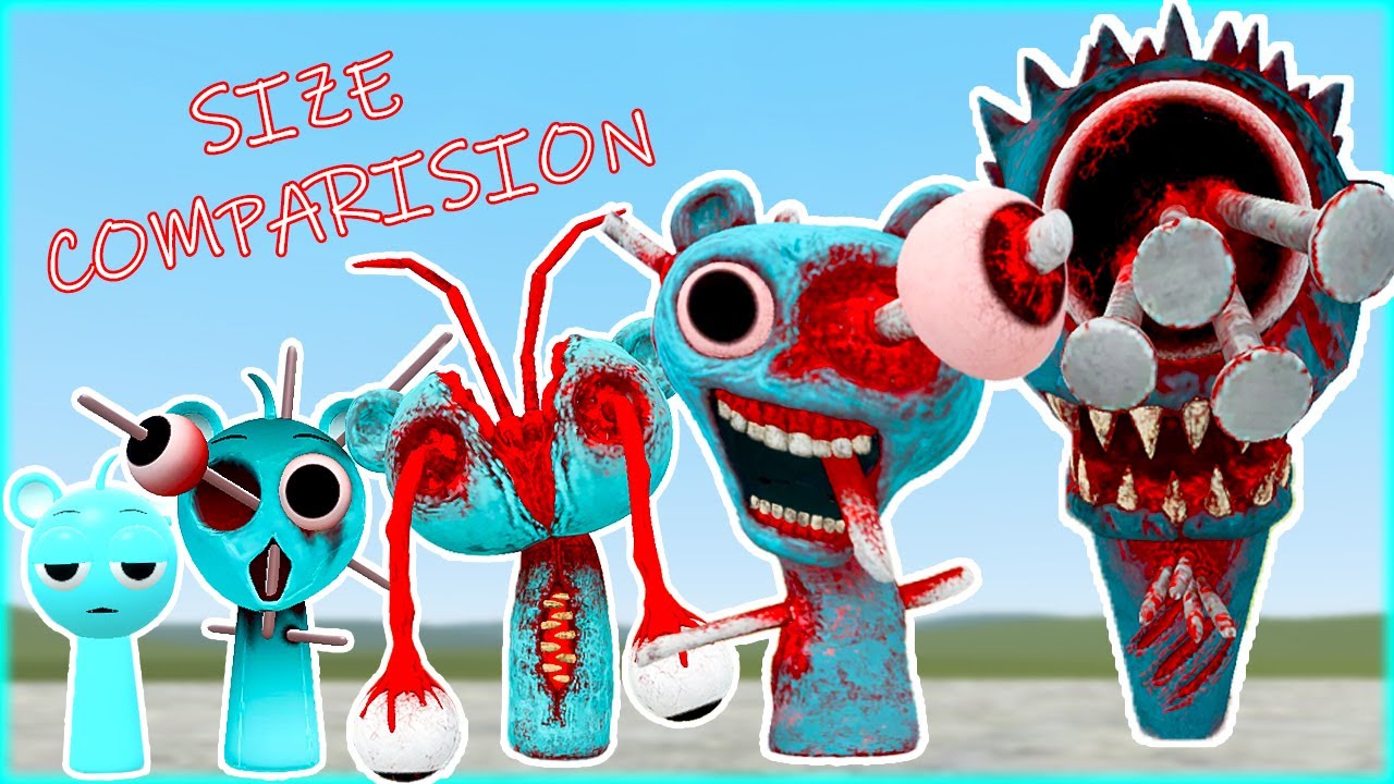 EVOLUTION OF NEW ALL PHASES OF SKY BLUE SKY SPRUNKI In Garry's Mod!