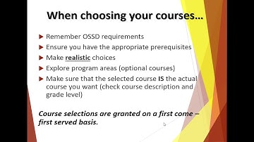 RHSS Gr. 9 Course Selection Video