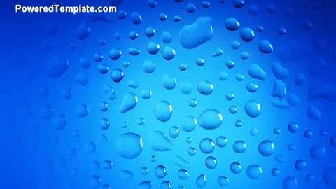 Drops PowerPoint Template by PoweredTemplate.com