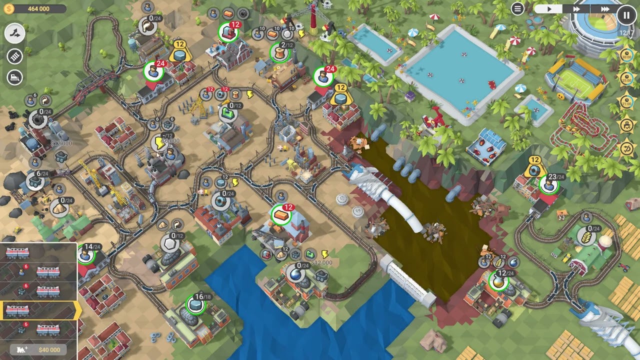 Train Valley 2 Workshop Gems Emerald Level 47