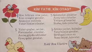 Kim yatıb, kim oyaq. Şeir. 1 cı bənd