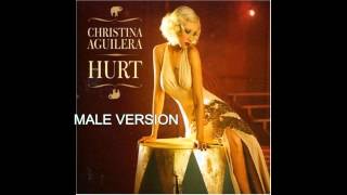 HURT christina aguilera-male version Resimi