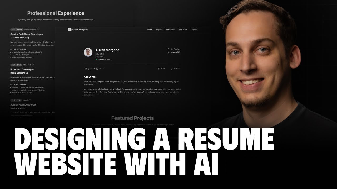 How I Designed a Resume Website Using ONLY AI Tools