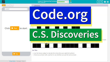 Representing Numbers Lesson 5.7 - CS Discoveries Tutorial with Answers