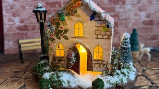Christmas Table Decoration by Jo Rice #laviniastamps #Fairynookhomes