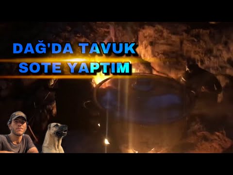 Dağda efsane çoban yemeği yaptım