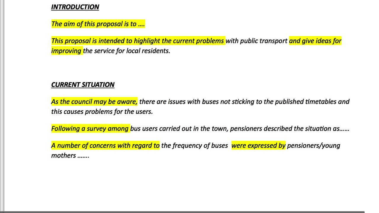 CAE PROPOSAL EXAMPLE SENTENCES AND WRITING TIPS - YouTube