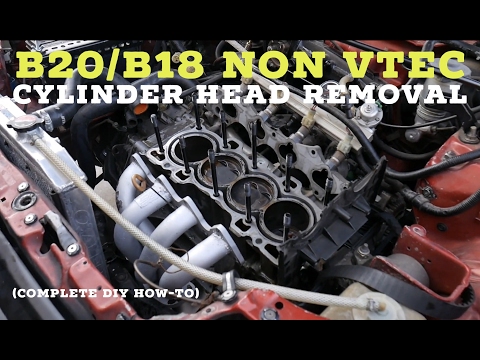 How to Remove B20/B18 Non Vtec Cylinder Head - Honda & Acura