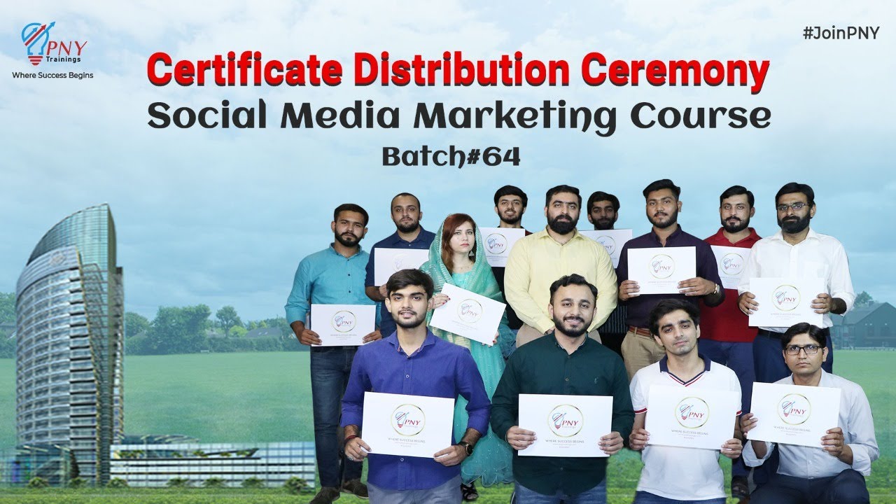 Social Media Marketing Certificate Distribution Ceremony