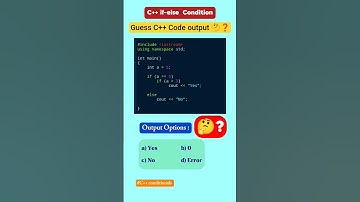 Guess the C++ Code output ❓🤔🔷 #coding #cpp #cs#programming #problemsolving#cppquestions #learncoding