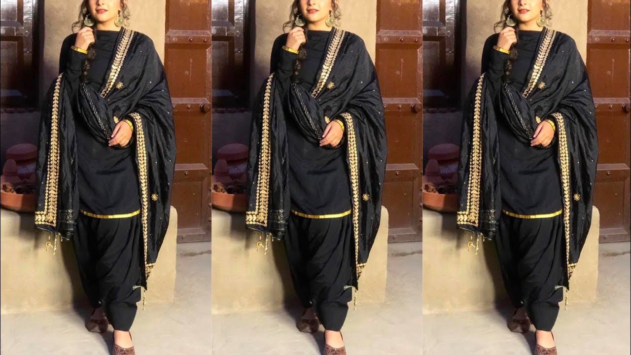 black salwar suit design
