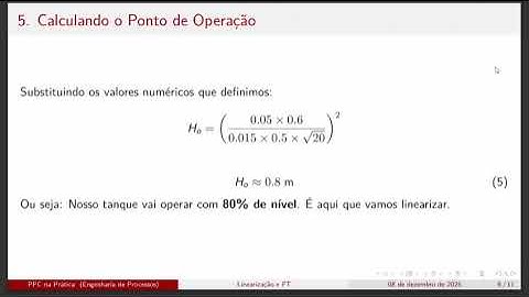 Linearização e Função de Transferência (#06)