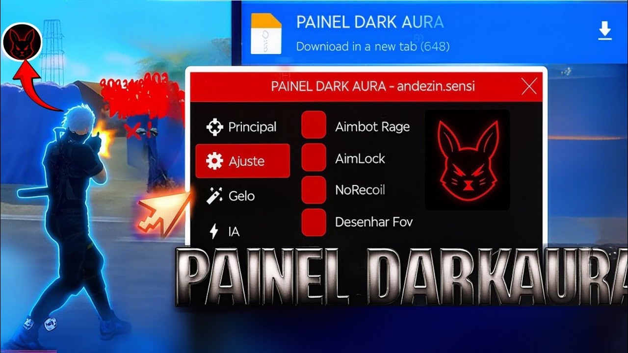 PAINEL 🇧🇷 DARK AURA ☠️ FOR FREESTYLE🌀 PLAYERS IN FREE FIRE ! 