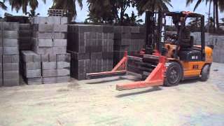 Sree Vigneshwara Technologies Fork Lift Grabber for Concrete Blocks Stacking and Loading