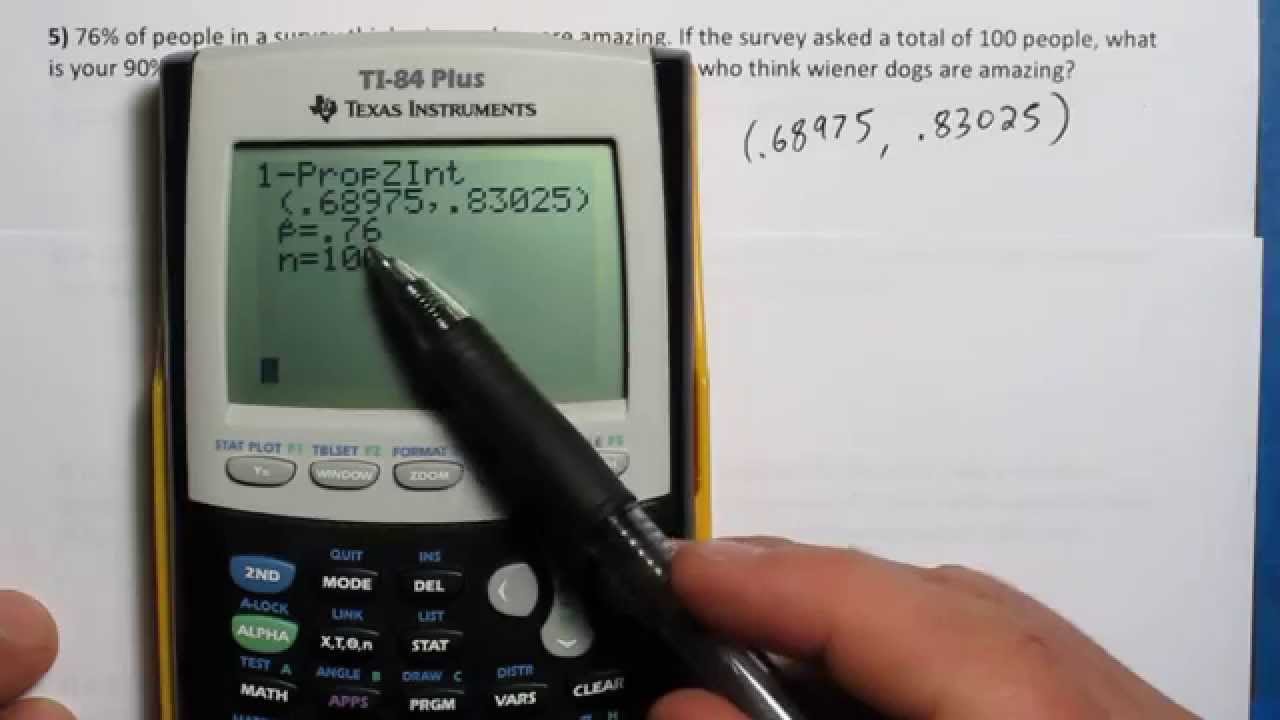 Confidence Intervals Practice Problem 5 - YouTube