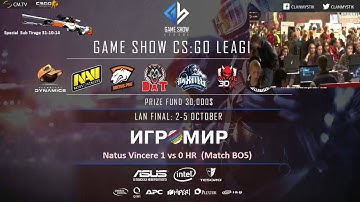 Natus Vincere vs HellRaisers CM.TV Grand finals GAMESHOW   LAN Finals  Map -Mirage, Cache .
