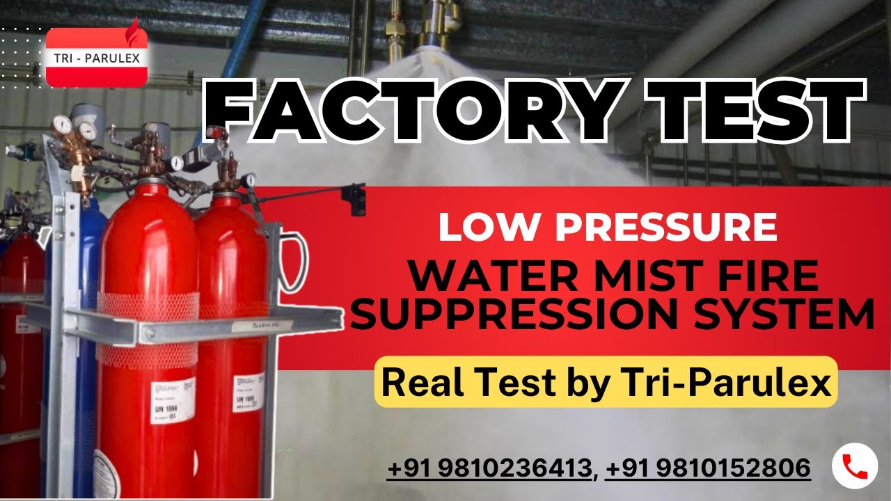 Water Mist Fire Suppression System | Efficient Fire Protection | Real Test by Tri-Parulex