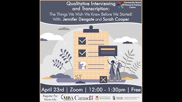 Qualitative Interviewing and Transcription: The Things We Wish We Knew Before We Started