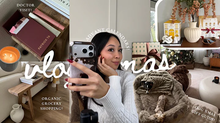 VLOGMAS WEEK 2 𝜗𝜚˚❄︎ (cozy winter days, dog gifts, advent calendar, + organic grocery shopping)