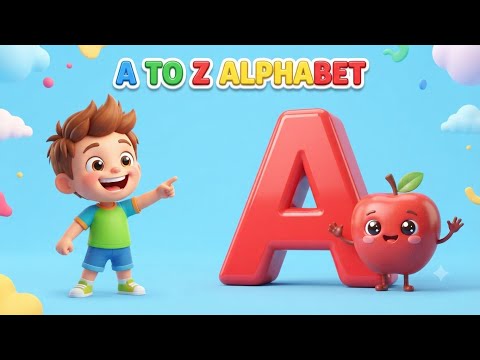 š A to Z Alphabet Learning for Kids š¤ | Colorful 3D Cartoon ABC | ABCD for Children š