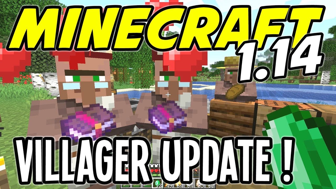 gaming logo Minecraft 1.14 - HUGE VILLAGER UPDATE! (Snapshot 19w11a/b) - Ep 20