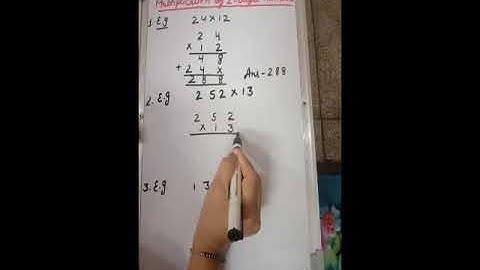 Class4/ch.5/multiplication by 2 digit number /ex 5.4