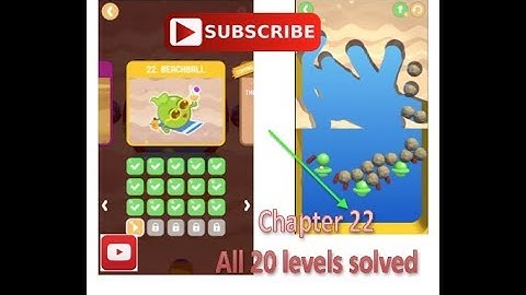 Dig it CHAPTER 22 BEACHBALL All levels solved (Dig a little deeper)
