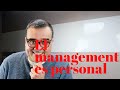 9. El management es personal