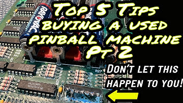 Buying a used pinball machine -Ep2.  Top 5 tips for new buyers!