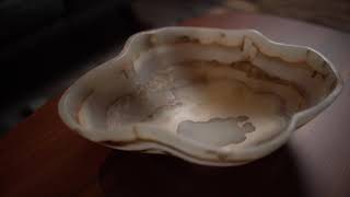 Moon Water Onyx Decorative Bowl Large | Onyx Kitchen - LuxOnyx
