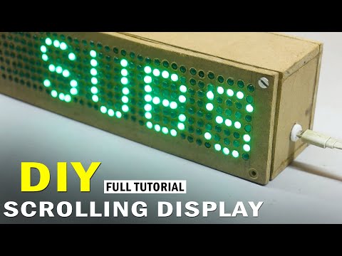 How to make a 8x48 LED Scrolling Display at home in