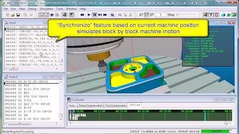 ICAM- DMG DMU 80P CNC machine simulation, NC post-processing, CNC machine collision detection