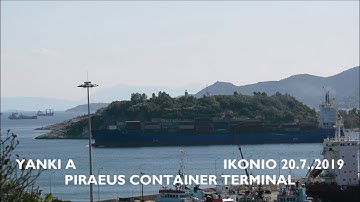 YANKI A departure from Piraeus Container Terminal