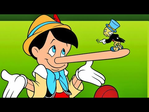 كرتون بينوكيو مع انة خشب فى خشب