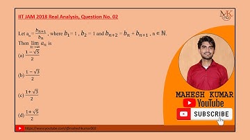 Real Analysis | IIT JAM 2018 | Sequences of Real Numbers #iitjam #realanalysis #sequenceofrealnumber