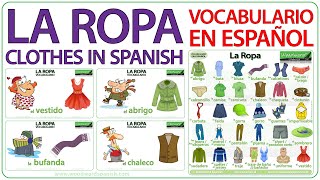 Clothes Vocabulary Spanish clothes vocabulary - YouTube