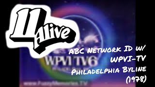 ABC Network ID w/WPVI-TV Philadelphia Byline (1978)