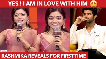 Rashmika finally Confirms her Love With Vijay Devarakonda 😍 | Pushpa 2 Tamil Speech | Allu Arjun
