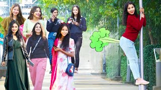 Funny WET FART Prank on Girls Part-81 😂!N2o Shreya